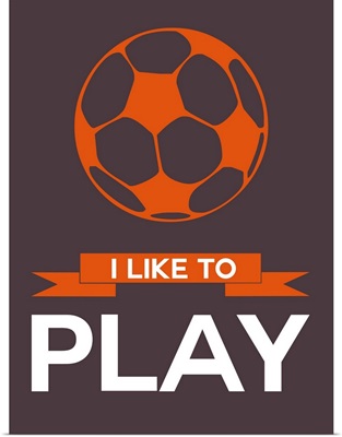 Minimalist Soccer Ball Poster