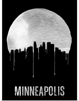 Minneapolis Skyline Black