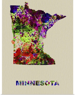 Minnesota Color Splatter Map