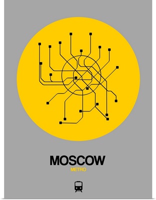 Moscow Yellow Subway Map