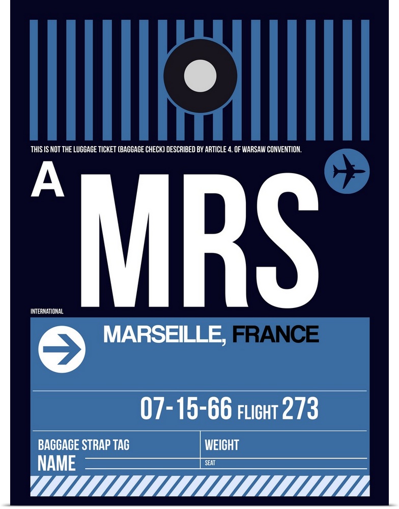 MRS Marseille Luggage Tag II
