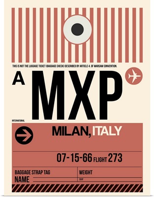 MXP Milan Luggage Tag I