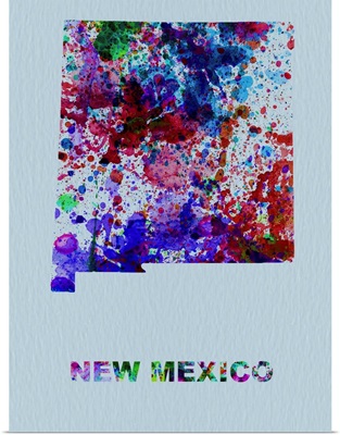 New Mexico Color Splatter Map