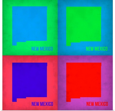 New Mexico Pop Art Map I