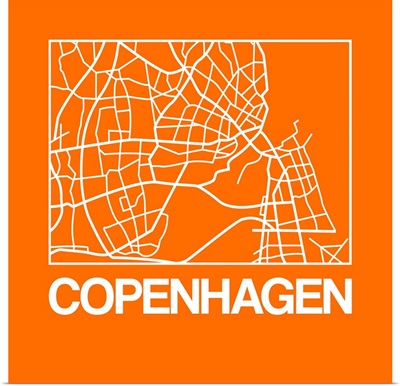 Orange Map of Copenhagen