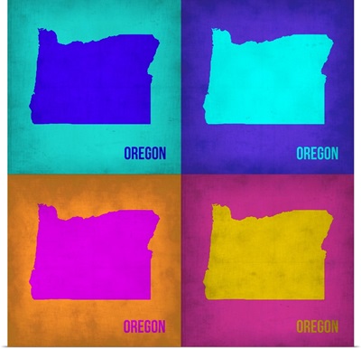 Oregon Pop Art Map I