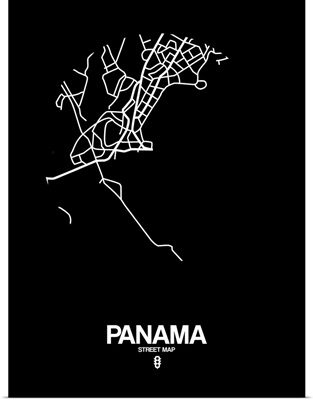 Panama Street Map Black