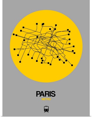 Paris Yellow Subway Map