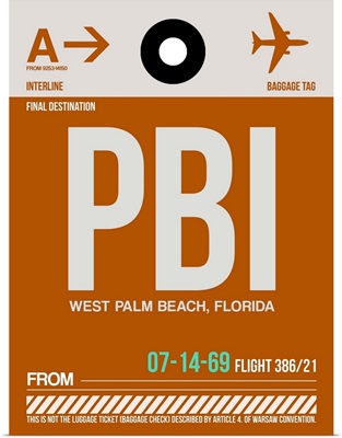 PBI West Palm Beach Luggage Tag II