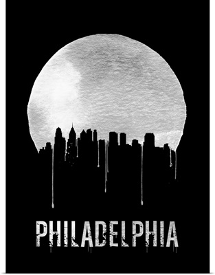 Philadelphia Skyline Black