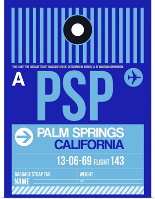 PSP Palm Springs Luggage Tag II