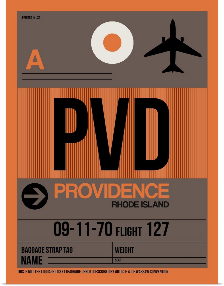 PVD Providence Luggage Tag I