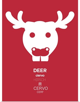 Red Deer Multilingual Poster