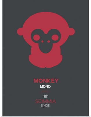 Red Mokey Multilingual Poster
