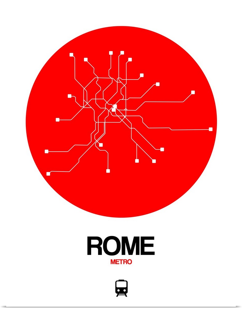 Rome Red Subway Map