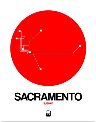Sacramento Red Subway Map