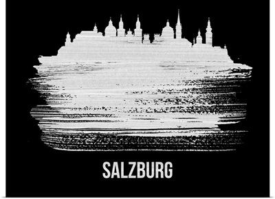 Salzburg Skyline Brush Stroke White