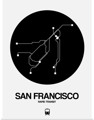 San Francisco Black Subway Map