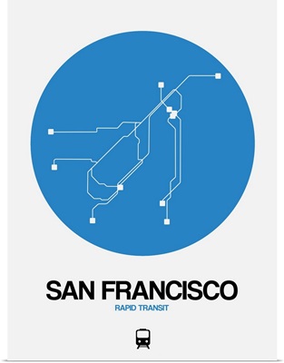 San Francisco Blue Subway Map