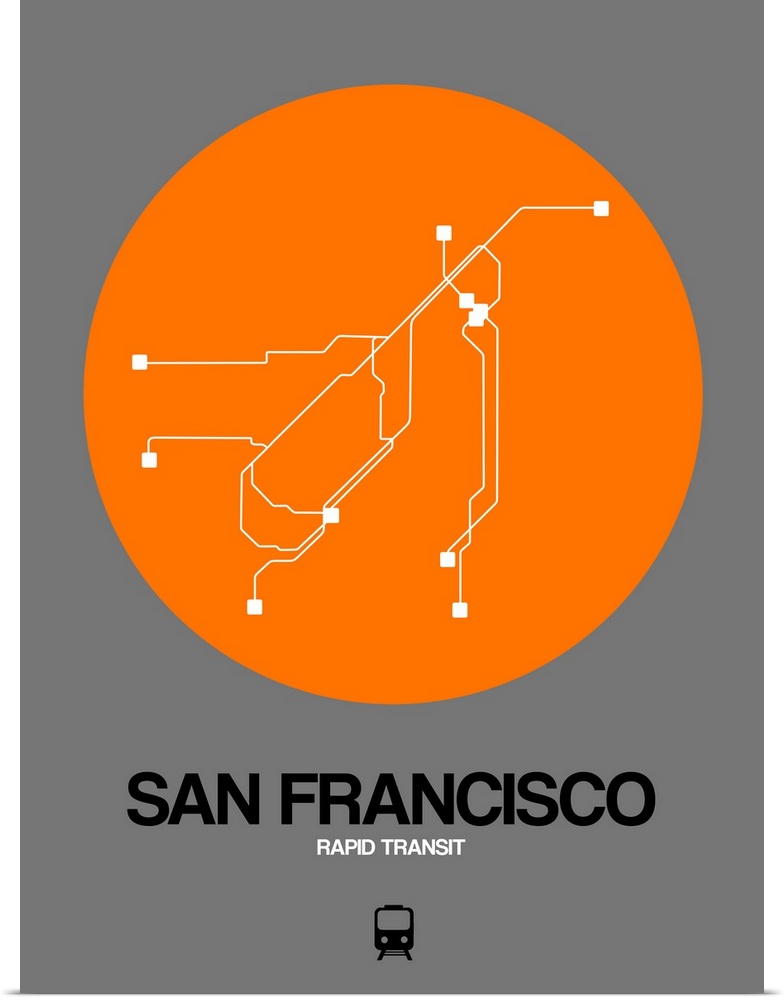 San Francisco Orange Subway Map