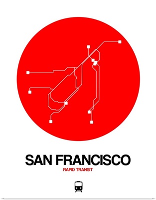 San Francisco Red Subway Map