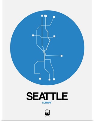 Seattle Blue Subway Map