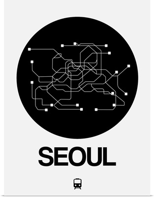 Seoul Black Subway Map