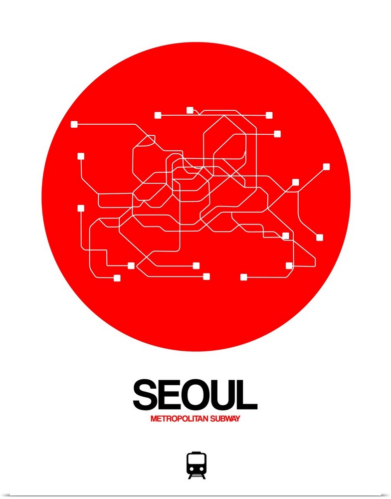 Seoul Red Subway Map