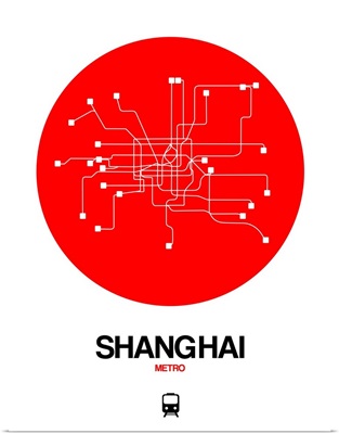 Shanghai Red Subway Map