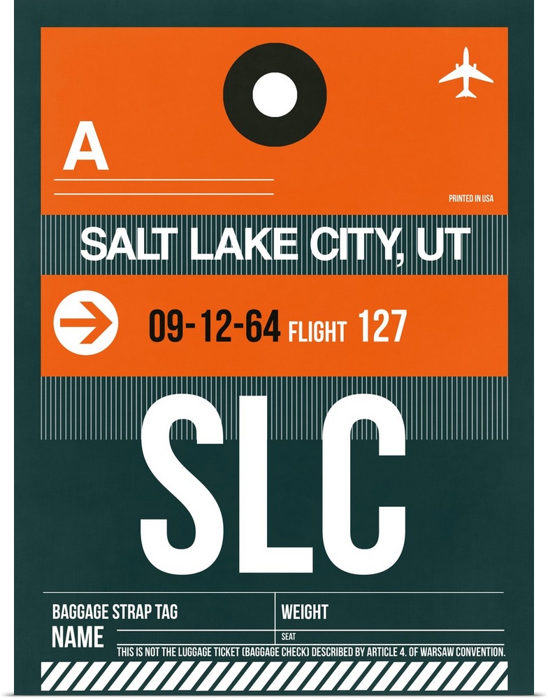 SLC Salt Lake City Luggage Tag II