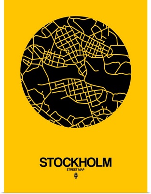 Stockholm Street Map Yellow