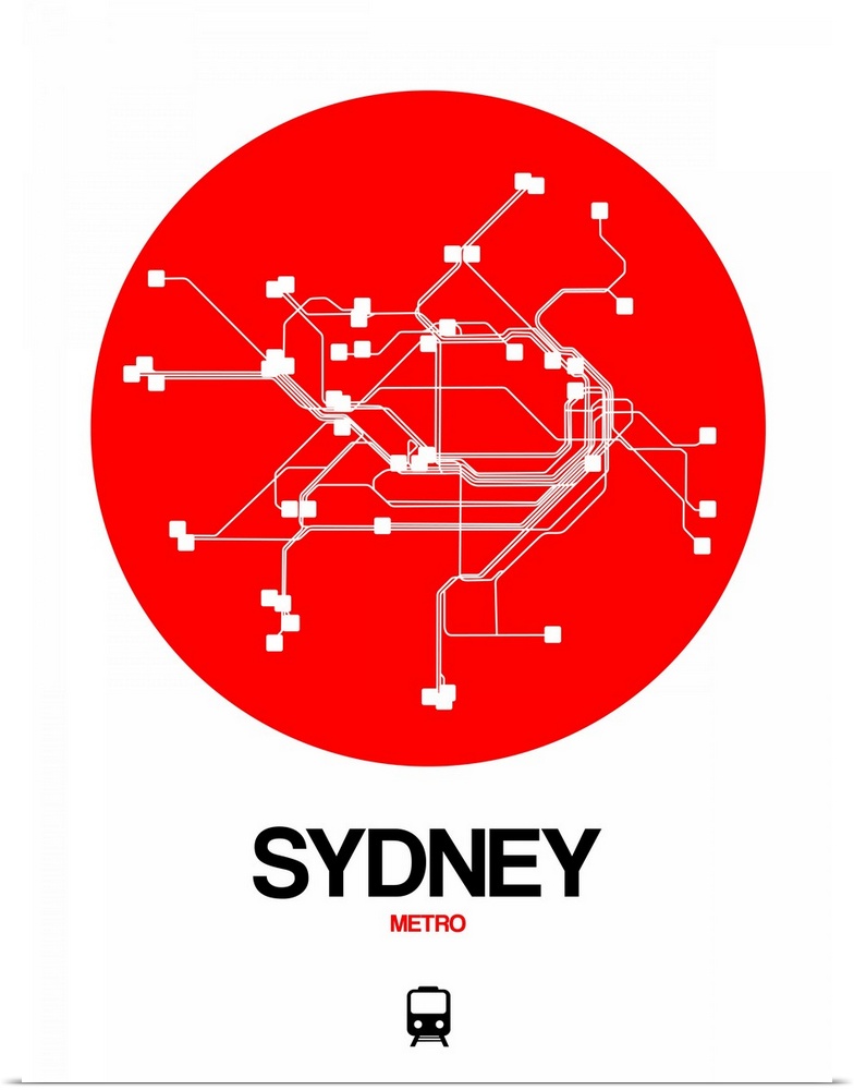 Sydney Red Subway Map