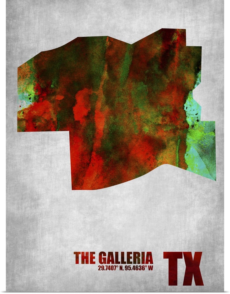 The Galleria Texas Map
