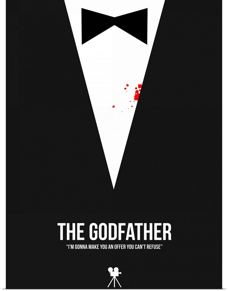 Contemporary minimalist movie poster artwork of The Godfather.