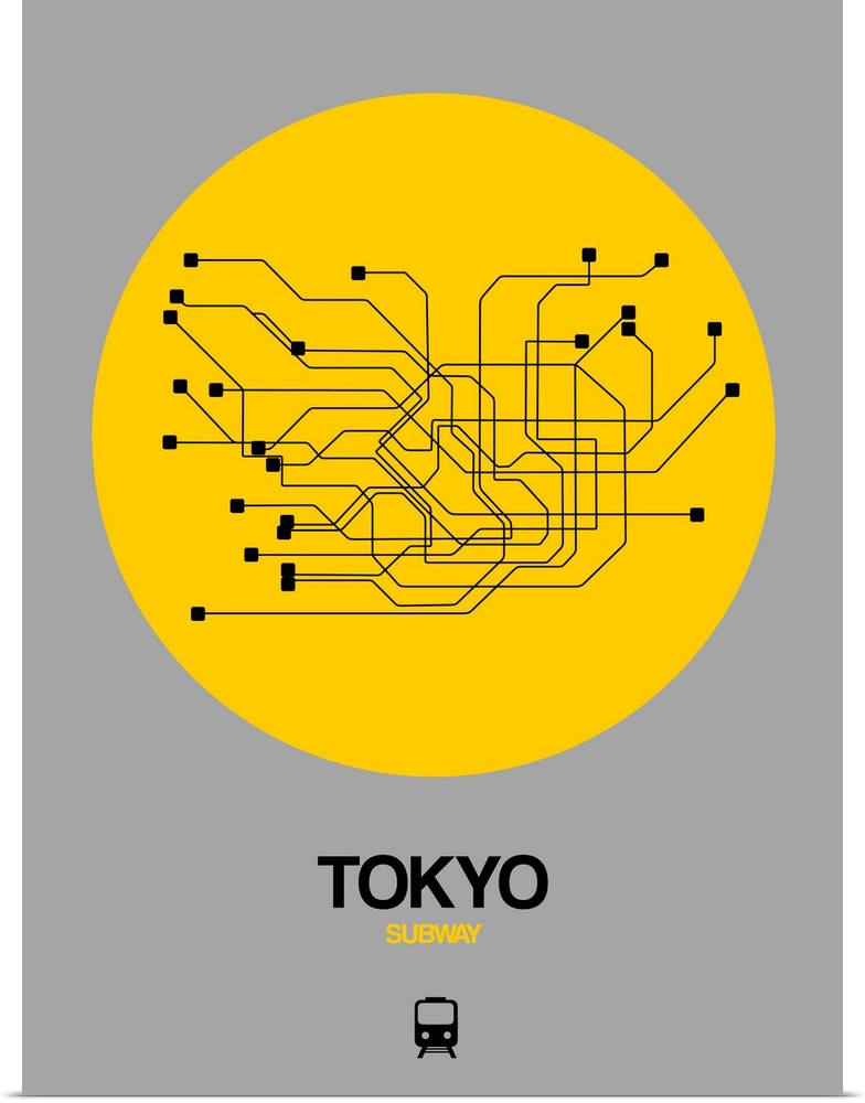 Tokyo Yellow Subway Map