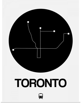 Toronto Black Subway Map