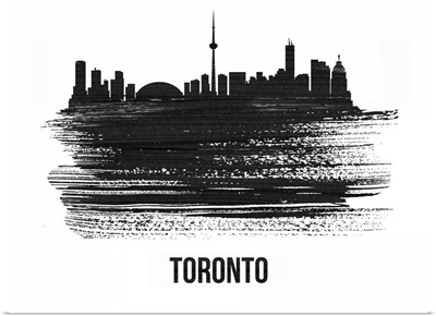 Toronto Skyline Brush Stroke Black II
