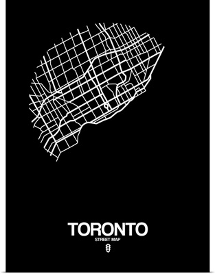 Toronto Street Map Black