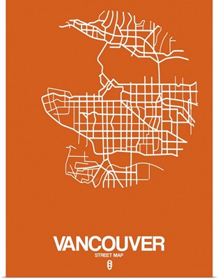 Vancouver Street Map Orange