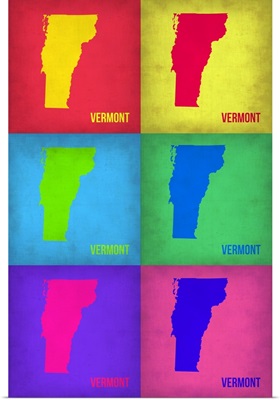 Vermont Pop Art Map I