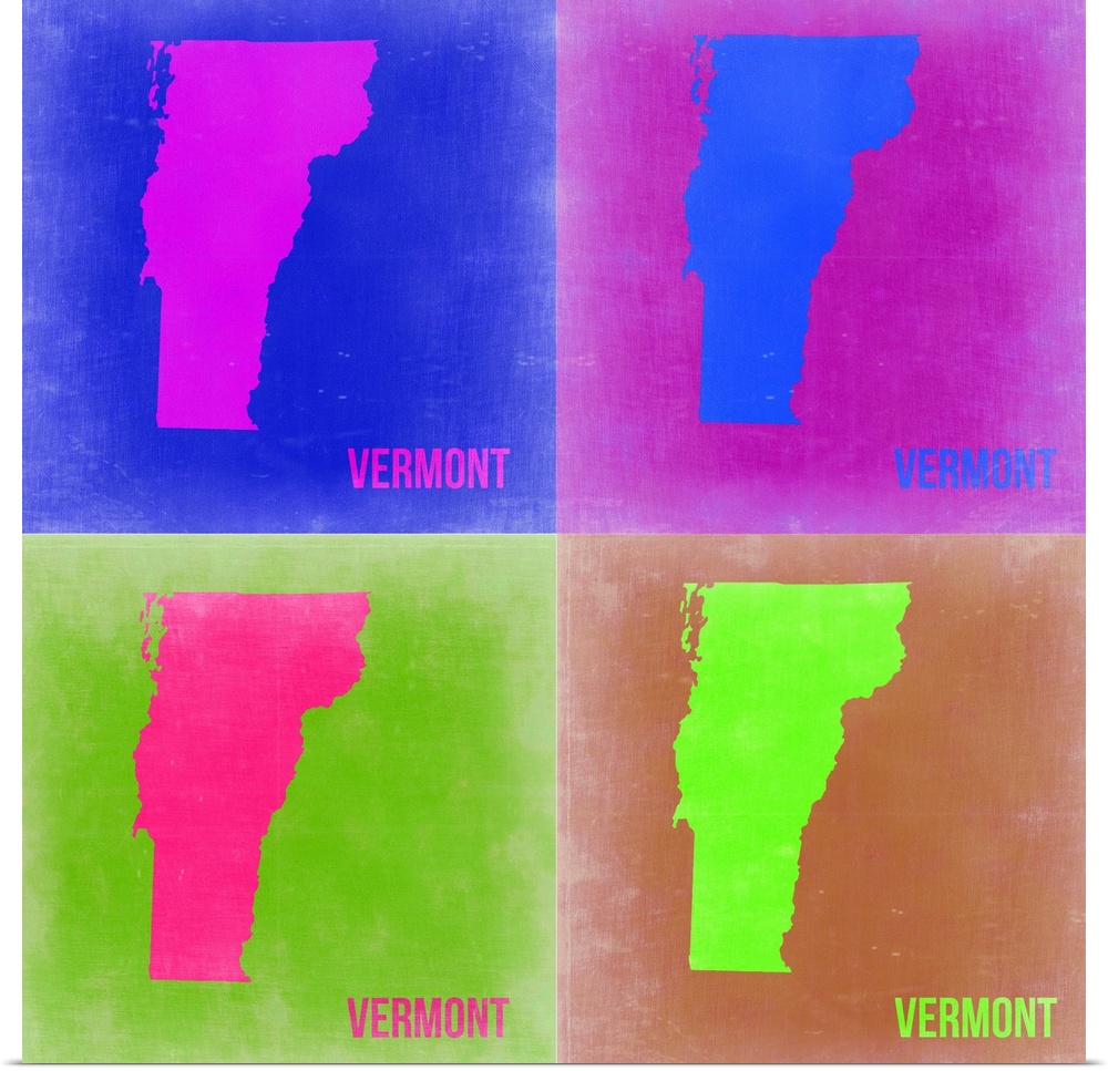 Vermont Pop Art Map II