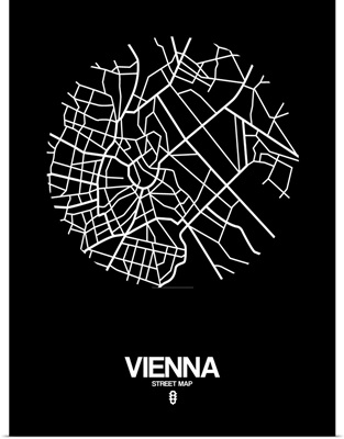 Vienna Street Map Black