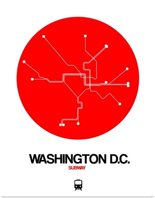 Washington D.C. Red Subway Map