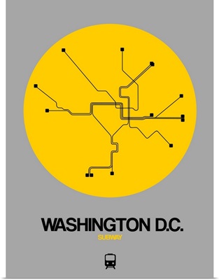 Washington D.C. Yellow Subway Map