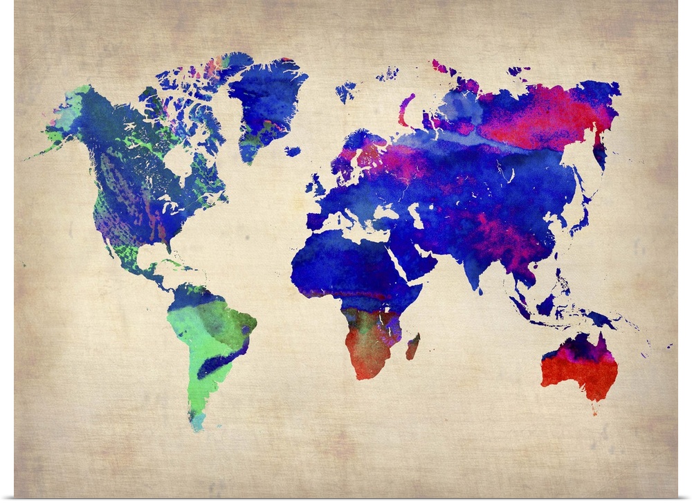 World Watercolor Map II