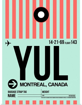 YUL Montreal Luggage Tag II