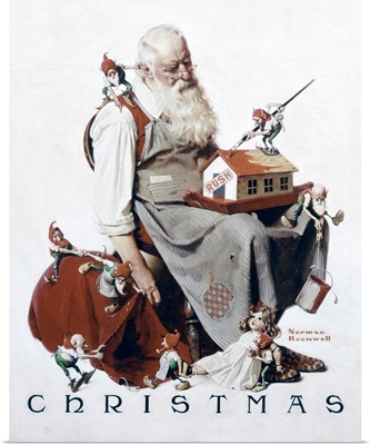 Christmas: Santa With Elves