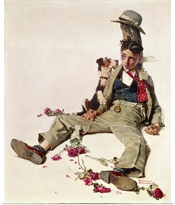 Rejected Suitor (Man With Flowers Strewn About)