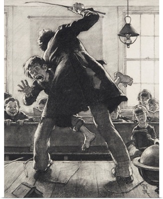 Schoolmaster Flogging Tom Sawyer (Study)