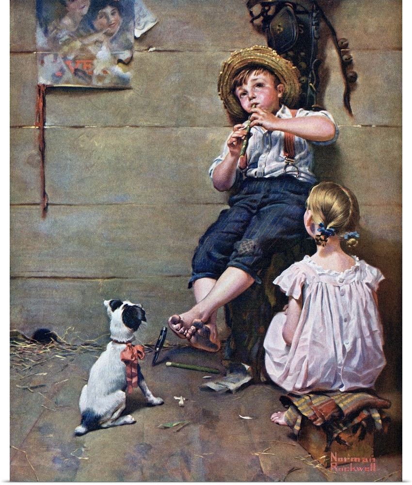 Norman Rockwell illustrations graced the cover of Life magazine twenty-eight times from 1917-1924. His subject matter for ...
